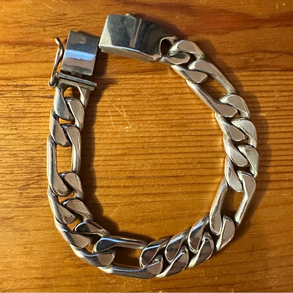 Silver Bracelet Heavy Fígaro - Picture 4 of 6
